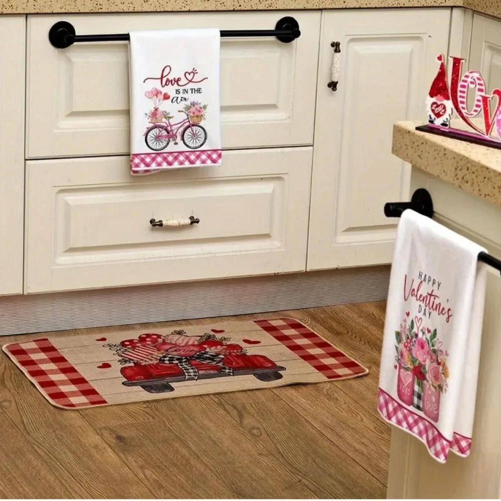 Valentine's Day Kitchen Towels Set of 2